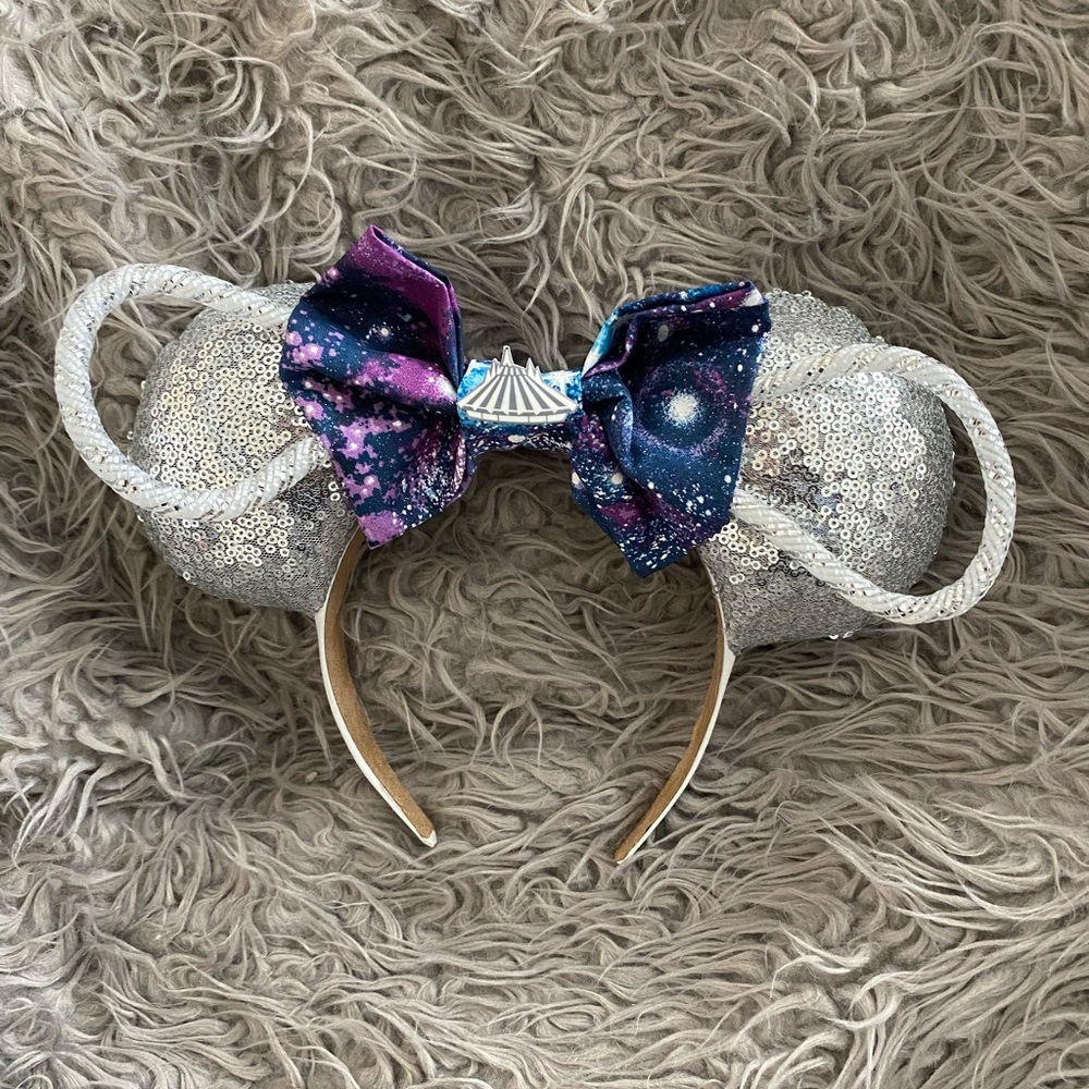 Handmade Light Up Space Mountain Minnie Ears